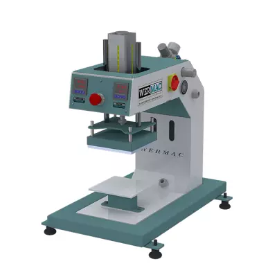 WERMAC H501 15x15 cm Tek Tabla Masa Üstü Pnömatik Transfer Baskı Presi - 1