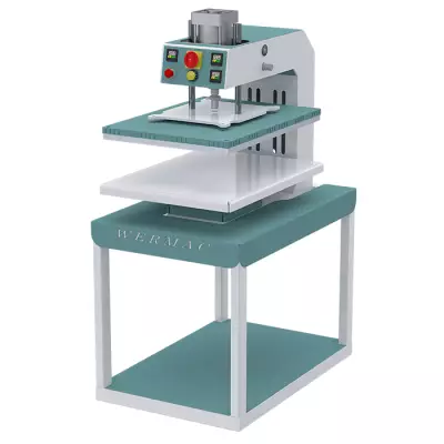 WERMAC H506 50x70 cm Tek Tabla Pnömatik Transfer Baskı Presi - 1
